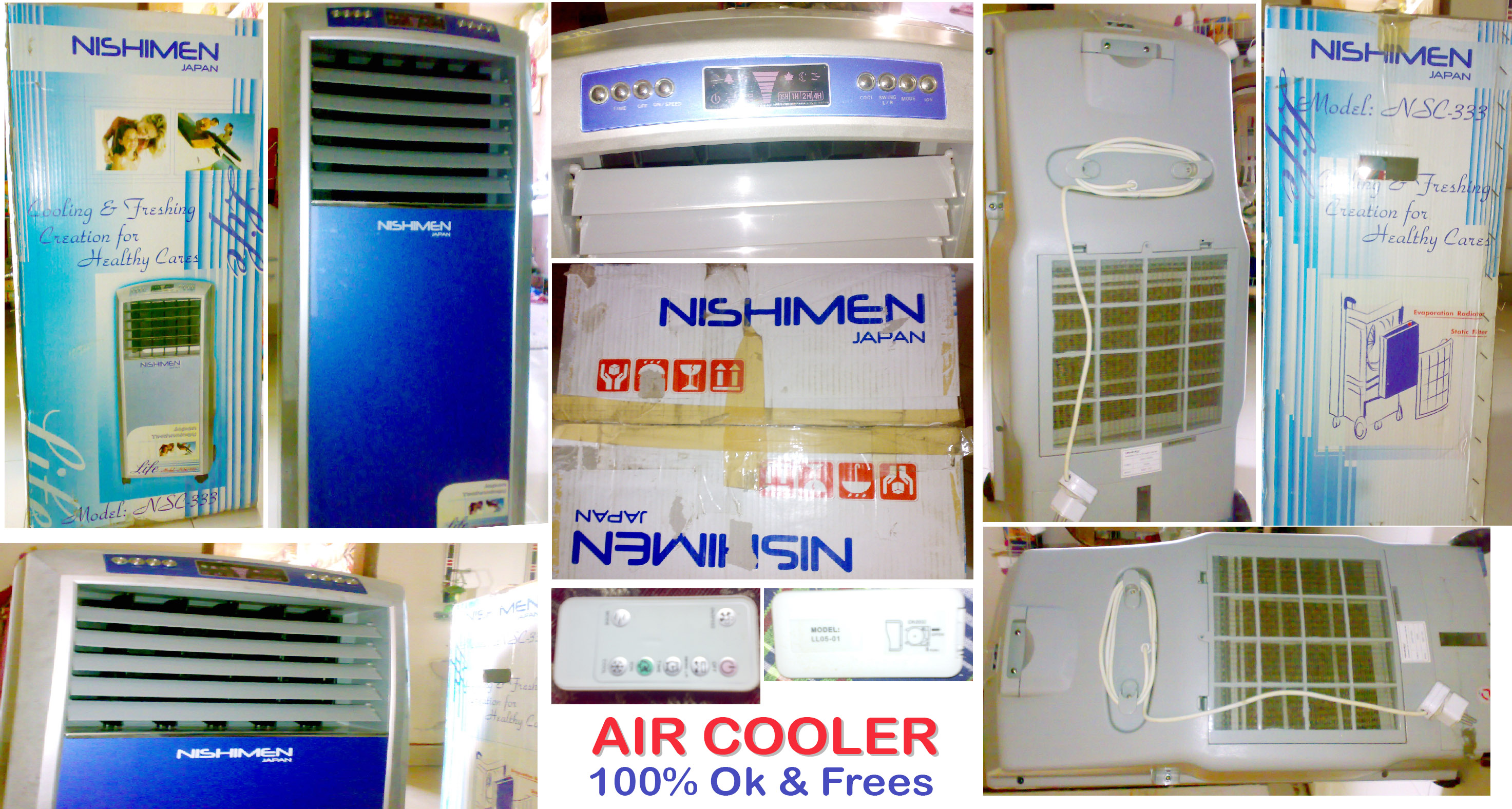 NISHIMEN JAPAN Air Cooler in frees condition large image 0