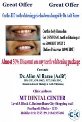Teeth whitening Dentosal at low price with scaling