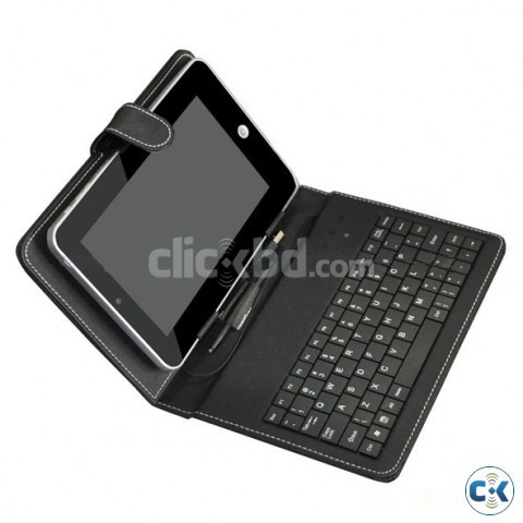 Tablet PC Keyboard with Leather Case large image 0