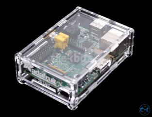 Raspberry Pi Model B with Transparent Case