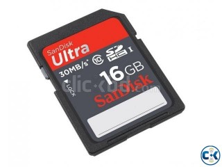 New Sandisk Ultra 16GB SD HC1 Class10 30mbps