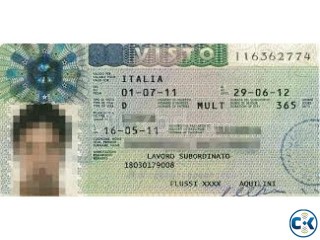 Italy VISA within short time.