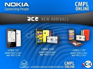 Nokia Mobiles at 2.5 discount with 3 years warranty