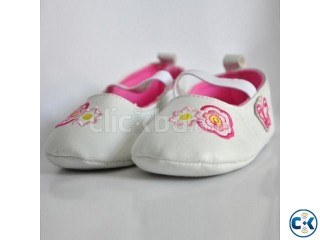 Pink Flower Baby Girl Shoes