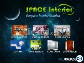 Total Interior Design Solution_Kitchen Cabinet Gypsum etc.