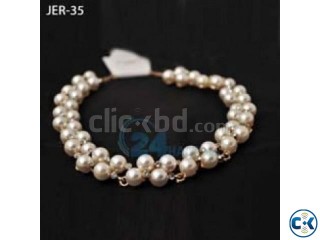 Fashion Crystal Rhinestone Pearl gold Plated Choker Necklace