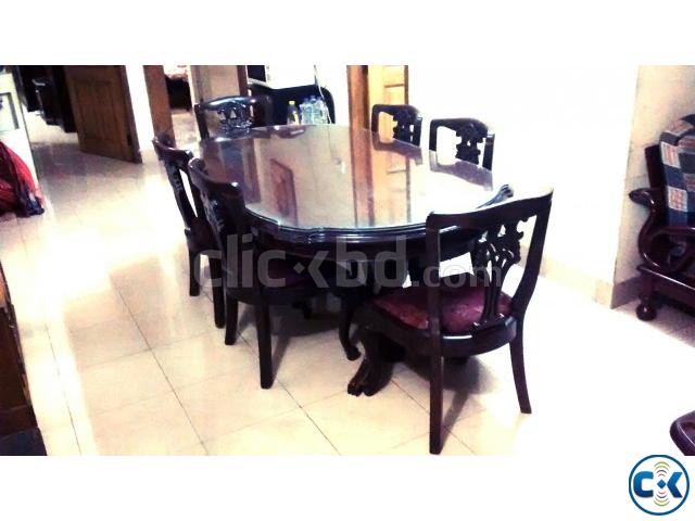Dining Room Table with 6 Matching Chairs large image 0