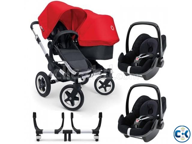 2014 Bugaboo Donkey Duo Twins stroller complete set large image 0