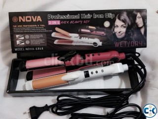 Nova 2in1 Hair Straightener NV-6868 New 