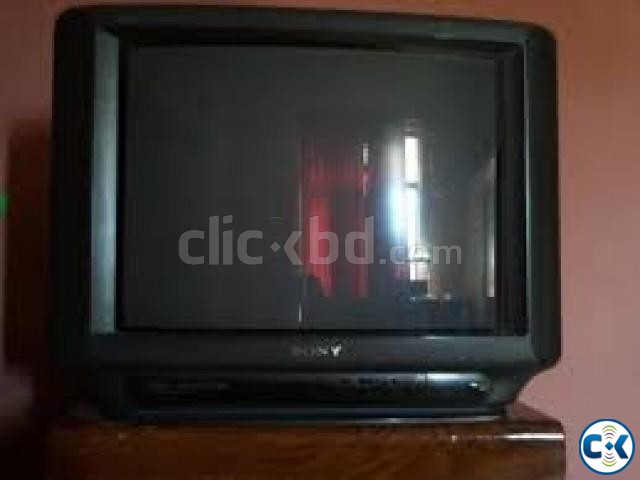 Original 21 Inch Sony Trinitron CRT Television large image 0