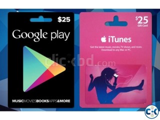 Gift Card - iTunes Google Play