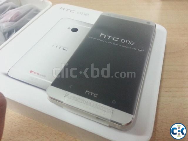 HTC One Silver 32GB Intact Full Boxed large image 0