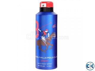 Beverly Hills Polo Club Body Spray Deodorant BLUE 175ml