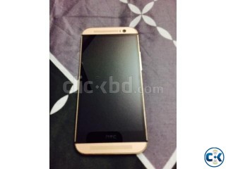 HTC One M8 Gold 16GB with Dot view Case