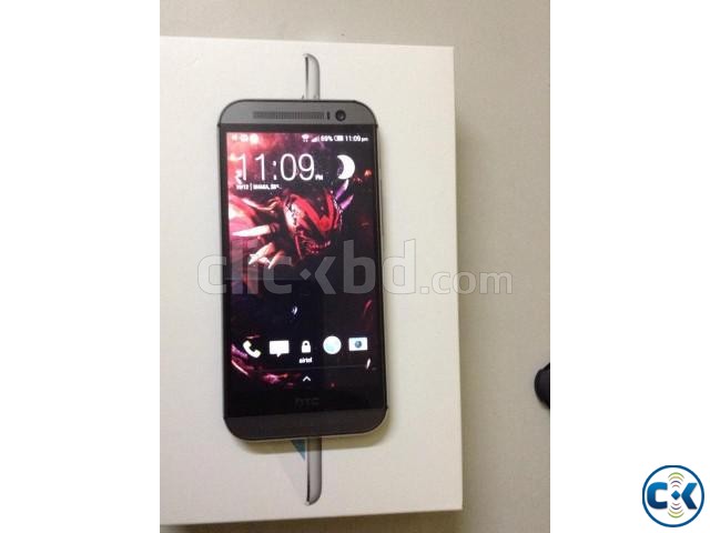 htc m8 16gb with dot view case.earphone large image 0