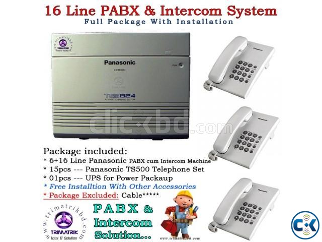 16 Port Panasonic PABX Total Package large image 0