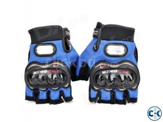 New Pro biker sports gloves blue colour see in