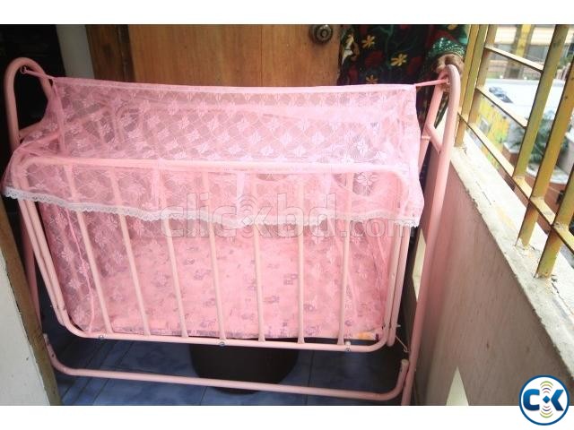 Pink color Happy Baby Bed Baby Cradle Dolna দোলনা large image 0