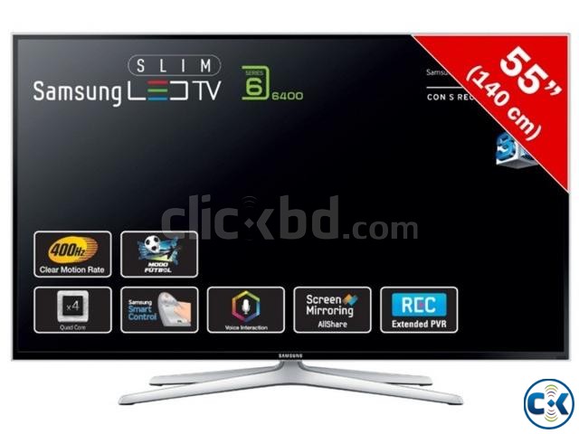 55 inch samsung H6400 LED TV WITH monitor large image 0