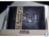 Original Levis Black Color Money Bag genuine Leather