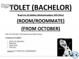 bachelor room rent from 1 october