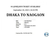 01 ONE BUS TICKET AVAILABLE
