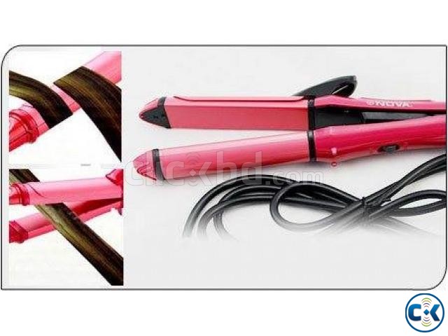 2 In 1 Professional Hair Straightener large image 0