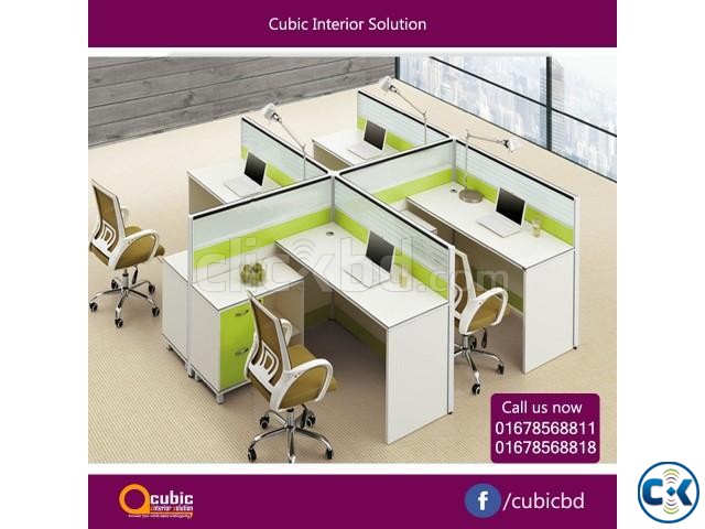 Office workstation cubicles partition large image 0