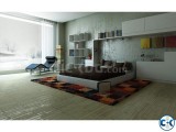 marvelous-modern-bedroom-design-gray-wall-white-bookshelves-