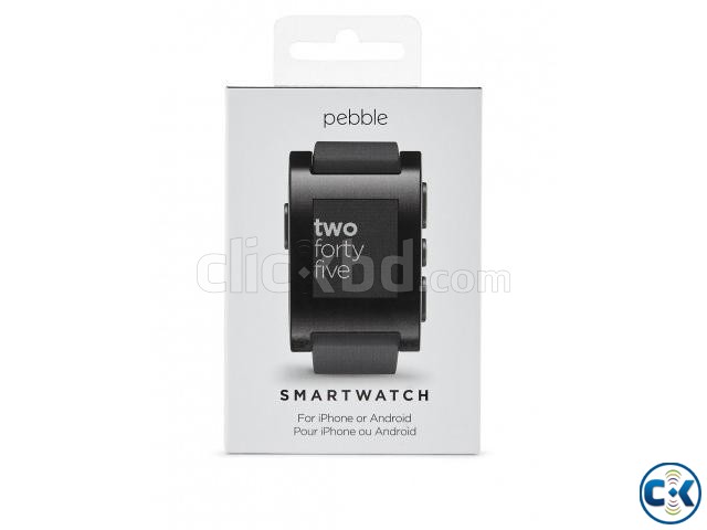 BRAND NEW PEBBLE Smartwatch - Black for iOS Android large image 0