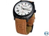 Curren Chronometer Quartz Leather Watch 