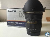 Tokina PRO DX-II 11-16mm f 2.8 Lens