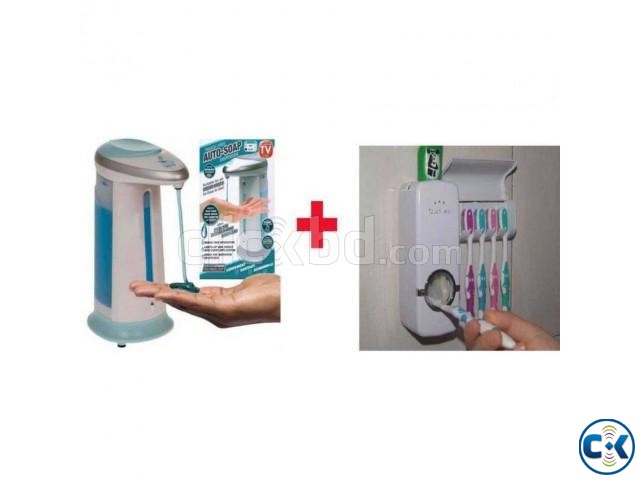 Combo of Toothpaste Dispenser Soap Dispenser large image 0