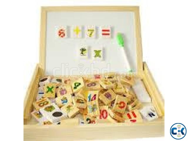3d magnetic wooden drawing board large image 0