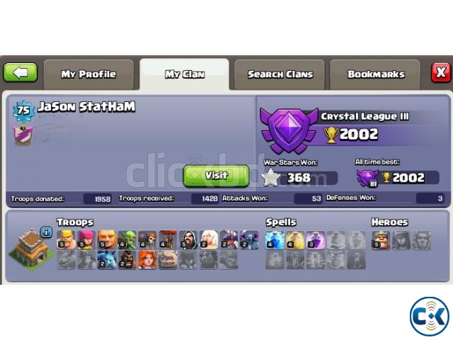 COC CLASH OF CLAN ID TH8 FOR SELL large image 0
