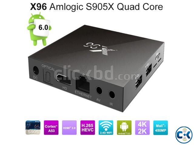 X96 Android 6.0 Marshmallow Amlogic S905X Quad Core TV Box large image 0