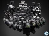 Professional Camera Lens and equipments Rental service