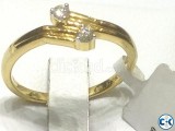 Diamond With Gold Ladies Ring