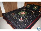 appliqu bed sheet