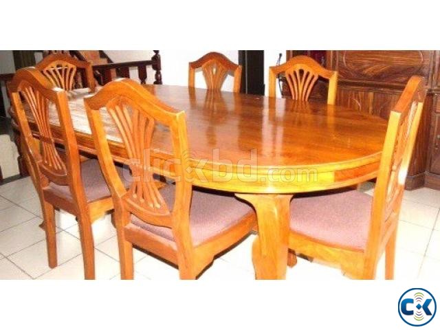 Modern Dining Table with 6 Chairs large image 0