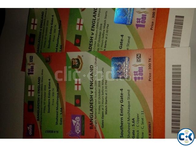 Bangladesh VS England 1st ODI 2016 ticket large image 0