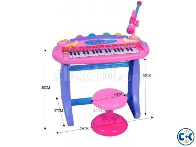 Kids Piano Keyboard set with Microphone large image 0