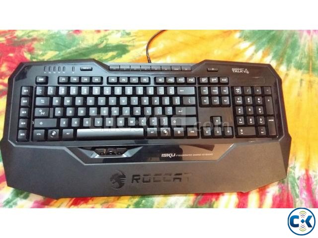 ROCCAT ISKU Blue Key Illuminated Gaming Keyboard Black large image 0