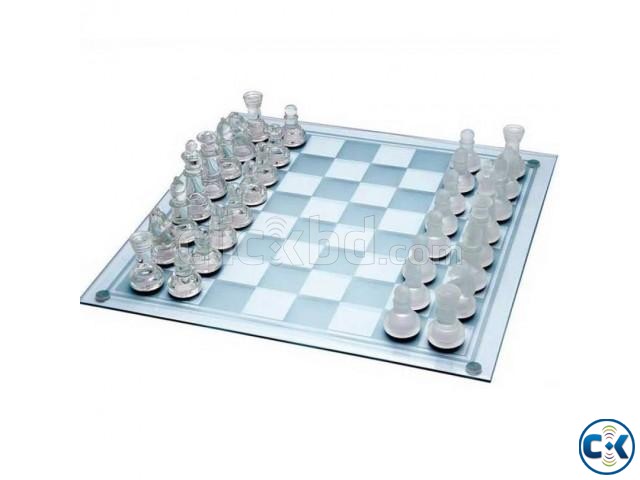 Hi-Quality Glass Chess Set large image 0