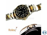 ROLEX SUBMARINER MENS WATCH WITH DATE FUNCTION BLACK DIALER