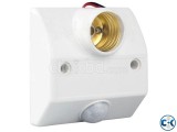 Motion Sensor Automatic Light Lamp Bulb Holder - White