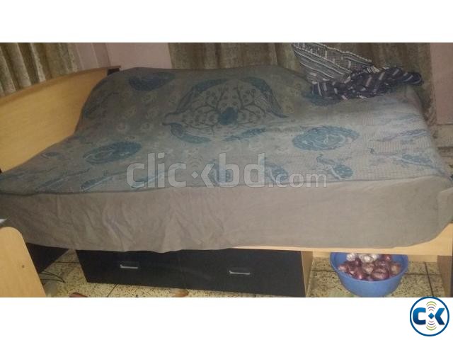 Otobi double bed with mattress large image 0