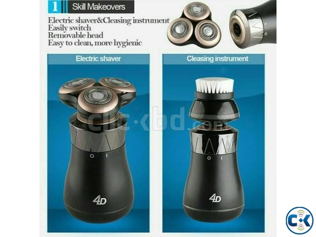 4D Rechargeable Electric Shaver Floating Razor S8862 large image 0