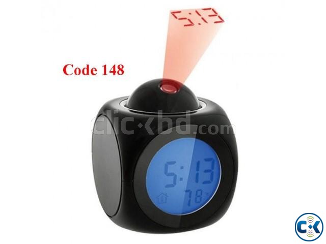 Laser Projector Projection Alarm Table Clock large image 0