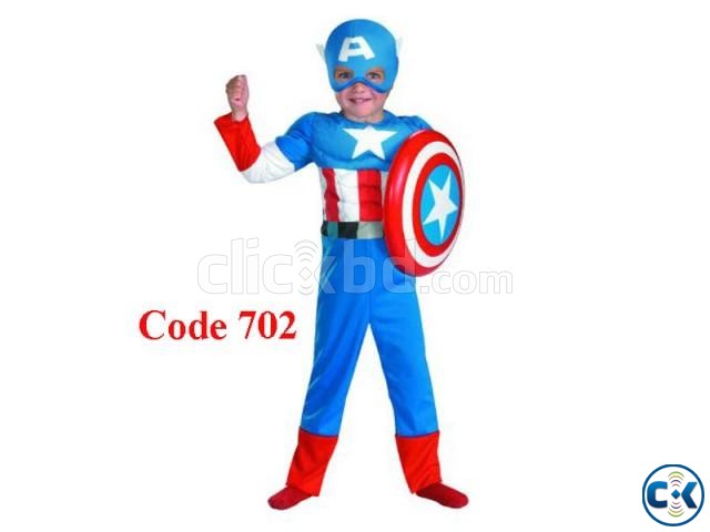 Captain America Retro Kids Costume large image 0